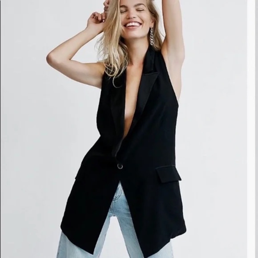 Free People Lennie Long Vest